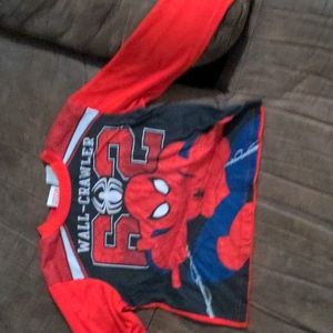 Spider-Man wall crawler number 62 sleep shirt